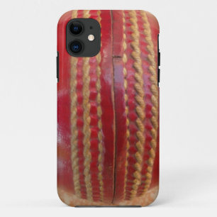 Coque Case-Mate iPhone Crimson Stitch Focus : Gros plan du coeur du crick