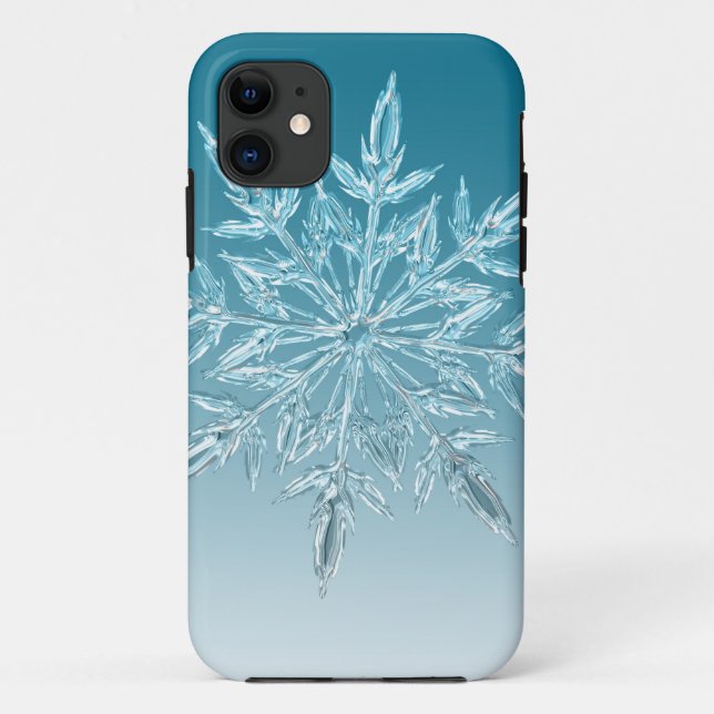 Coques Case-Mate iPhone Cristal de flocon de neige (Dos)