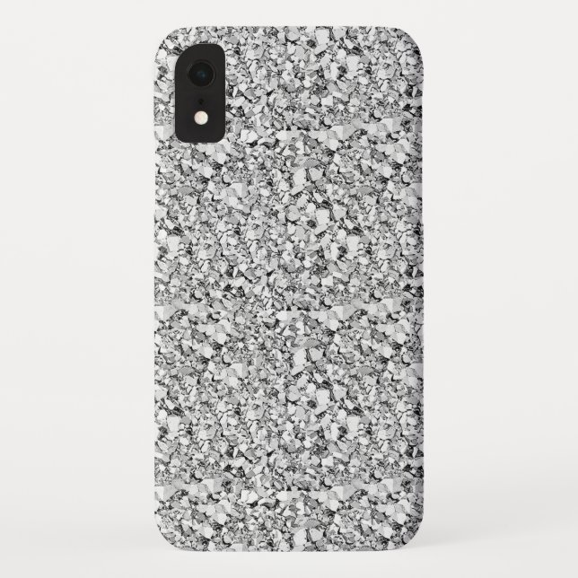 Coques Case-Mate iPhone cristal druzy - or blanc (Dos)