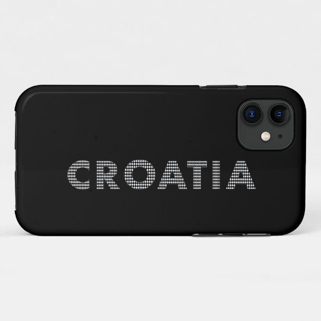 Coques Case-Mate iPhone Croatie - avec amour (Dos (Horizontal))