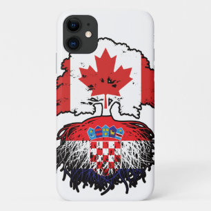 Case-Mate iPhone Case Croatie Drapeau canadien croate des racines d'arbr