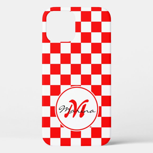 Coques Case-Mate iPhone Croatie | Hrvatska | Nom Monogramme (Verso)