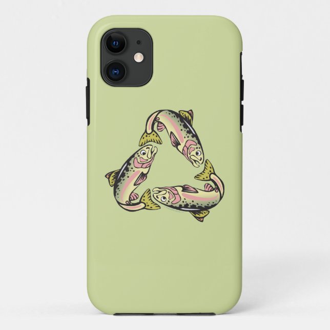Coques Case-Mate iPhone Crochet et libération de pêche de truite (Dos)