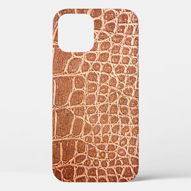 Coques Case-Mate iPhone Crocodile cuir motif arrière-plan, allié (Verso)