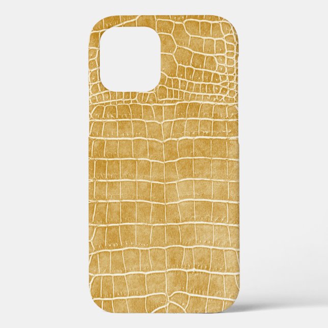 Coques Case-Mate iPhone Crocodile d'or Faux (Verso)
