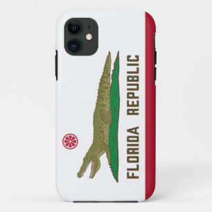 Case-Mate iPhone Case Crocodile du drapeau de la République de Floride