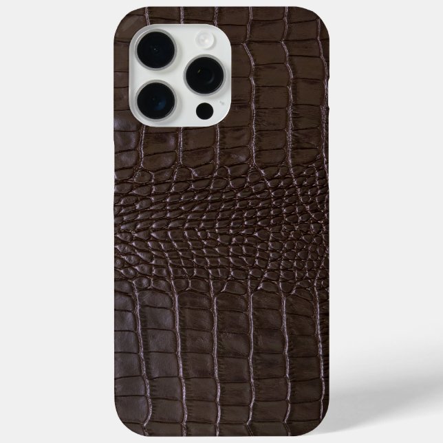 Coques Case-Mate iPhone Crocodile Noir Moderne (Verso)
