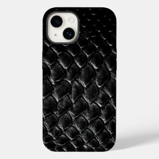 Coque Case-Mate iPhone Crocodile noir moderne