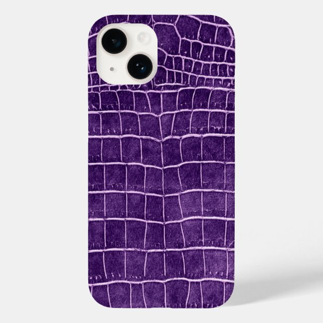 Coques Case-Mate iPhone Crocodile pourpre (Verso)