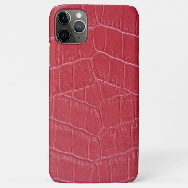 Coques Case-Mate iPhone Crocodile rouge en peau Imprimer (Dos)