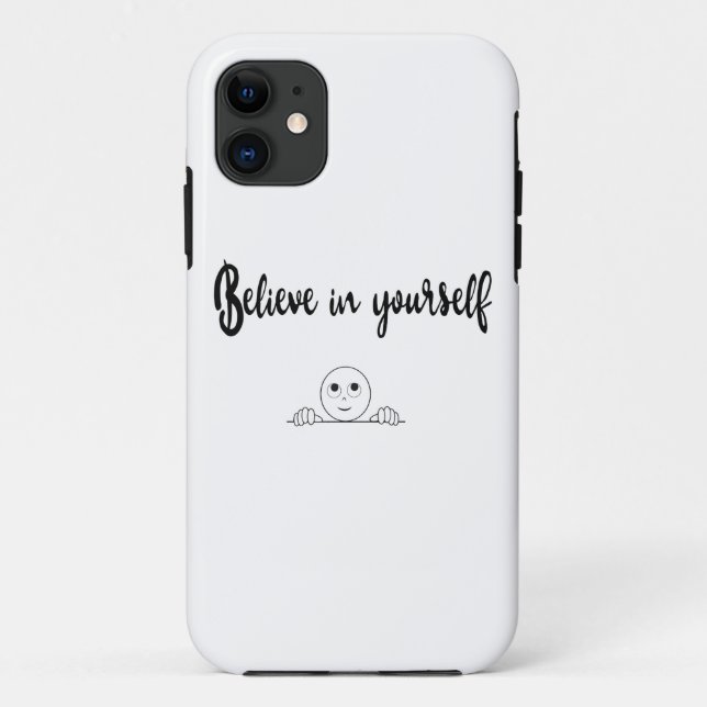 Coques Case-Mate iPhone Croire en soi Texte et Image (Dos)
