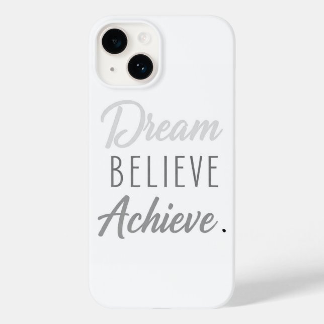 Coques Case-Mate iPhone Croire rêve atteindre (Verso)