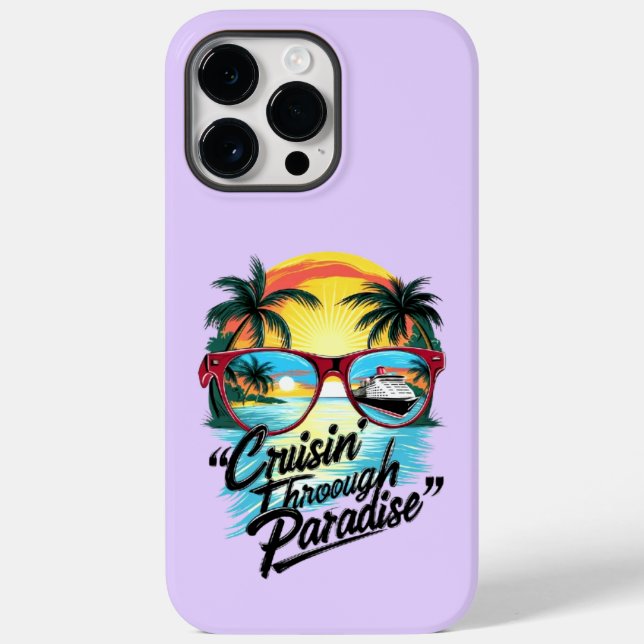 Coques Case-Mate iPhone Croisière au Paradis : Vibrations d'évasion tropic (Verso)