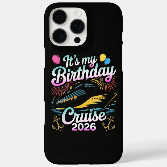 Coques Case-Mate iPhone Croisière d'anniversaire 2026 Croisière d'annivers (Verso)