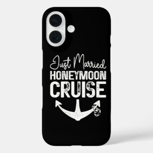 Coque Pour iPhone 16 Croisière de lune de miel pour jeunes mariés Bague