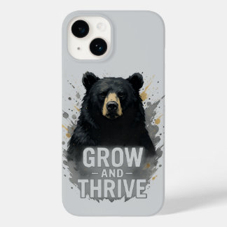 Coque Case-Mate iPhone Croissance majestueuse Ours Noir Art