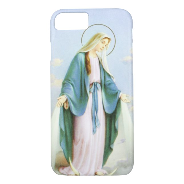Coques Case-Mate iPhone Croissant de lune de Vierge Marie (Dos)