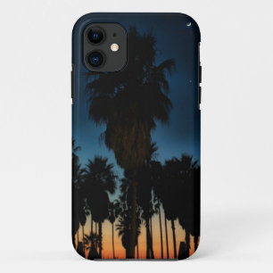 Coques Pour iPhone Croissant de lune et une étoile sur le coucher du