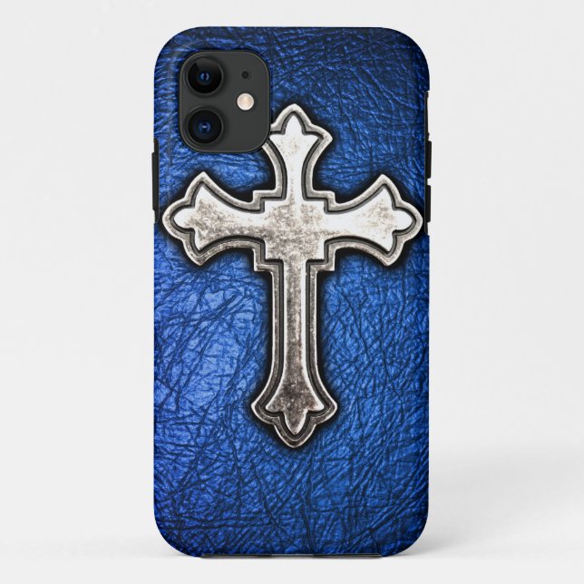 Coques Case-Mate iPhone Croix bleue (Dos)