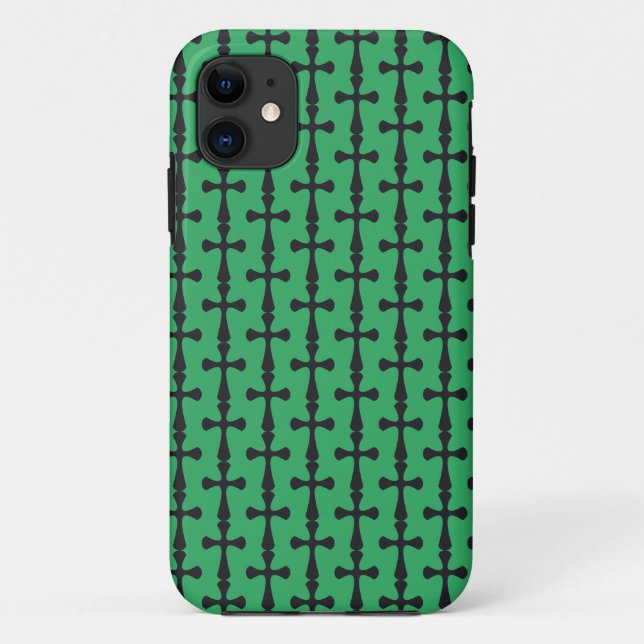Coques Case-Mate iPhone Croix bleue chrétienne (Dos)