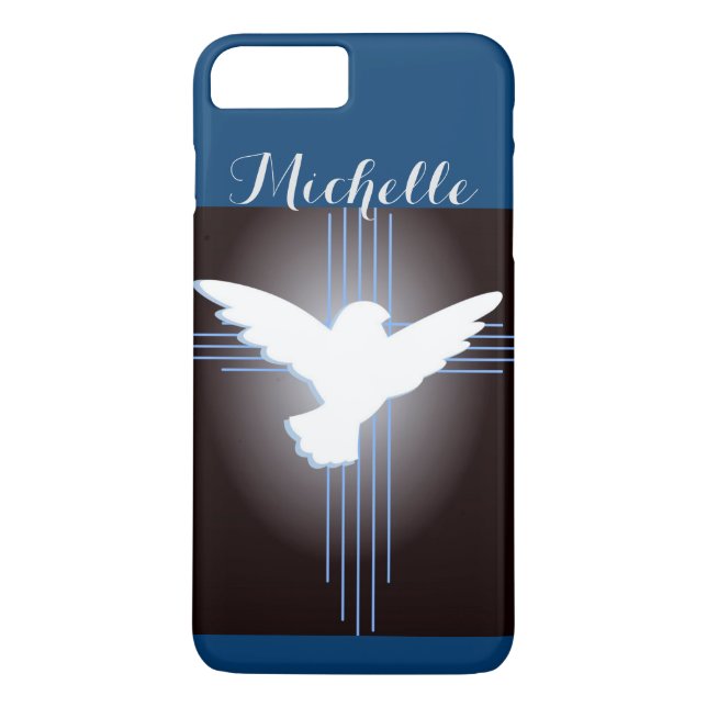 Coques Case-Mate iPhone Croix chrétienne et colombe personnalisée (Dos)