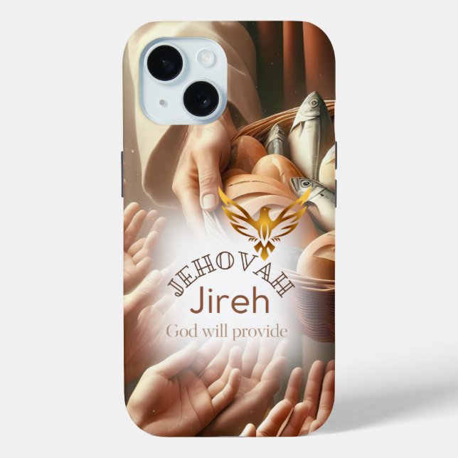 Coques Case-Mate iPhone Croix de Jésus Pain Poissons Colombe Dorée (Verso)