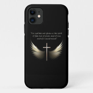 Coque Case-Mate Pour iPhone Croix de Saint-Esprit et de chrétien avec le vers