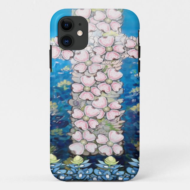 Coques Case-Mate iPhone Croix florale (Dos)