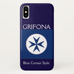 Etui iPhone Case-Mate Croix octogonale BLUE CORSAIR STYLE