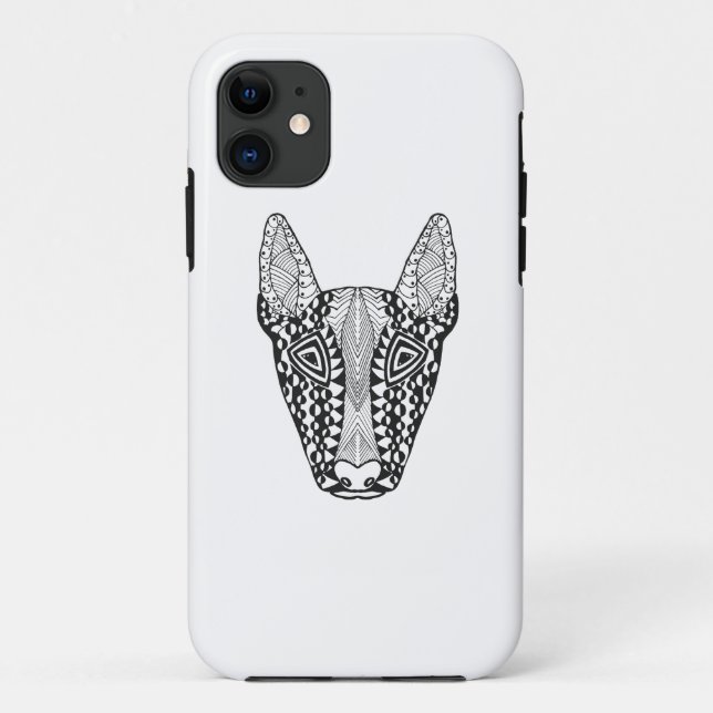 Coques Case-Mate iPhone Croquis de bull-terrier (Dos)