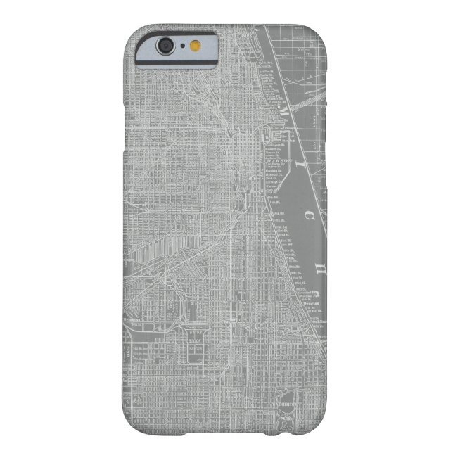 Coques Case-Mate iPhone Croquis de Chicago City Map (Dos)