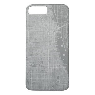 Coque Case-Mate iPhone Croquis de Chicago City Map