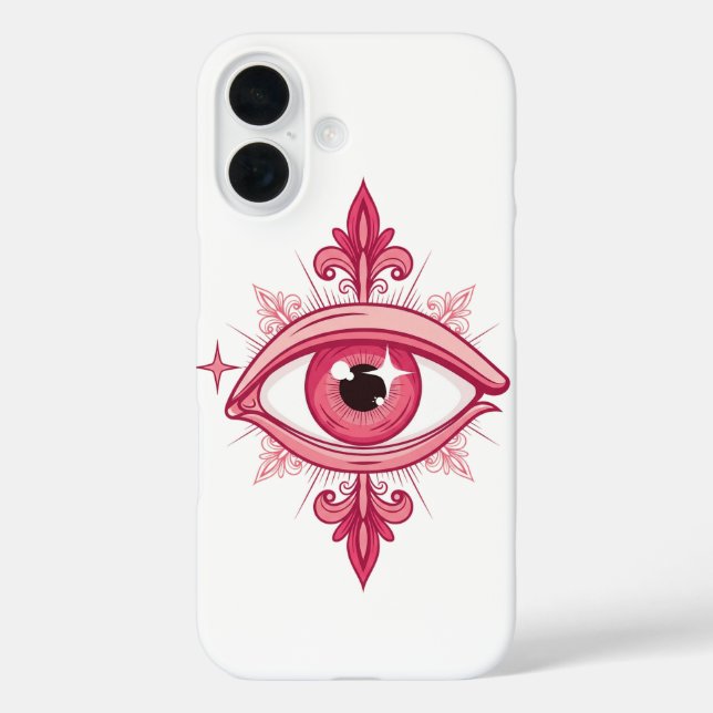 Coques Case-Mate iPhone Croquis de conception de tatouage d'œil maléfique  (Verso)