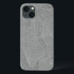 iPhone 13 Case Croquis de la carte de New York<br><div class="desc">Croquis de New York City Map. Artiste : Vision Studio. ID d'image : 64746Z.</div>