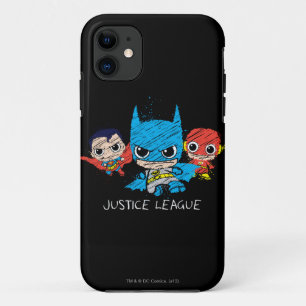 Coque Case-Mate Pour iPhone Croquis de la Mini Justice League