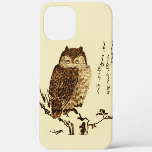 Case-Mate iPhone Case Croquis d'encre japonaise vintage d'un hibou