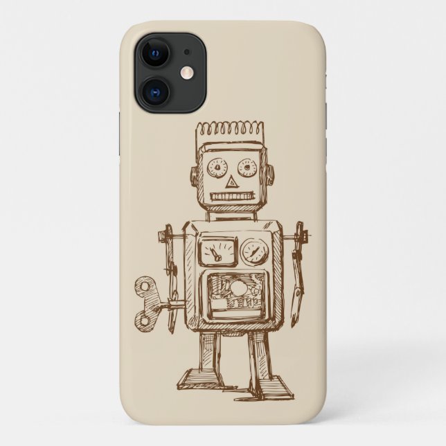 Coques Case-Mate iPhone Croquis/dessin vintage (Dos)