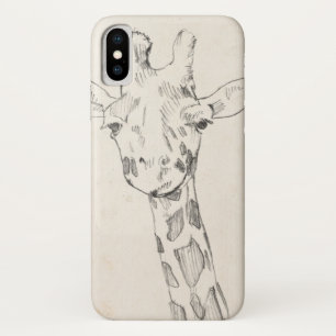 Case-Mate iPhone Case Croquis du portrait   de girafe