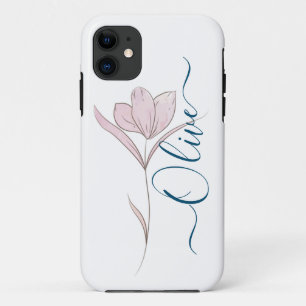 Case-Mate iPhone Case Croquis floral aquarelle personnalisée