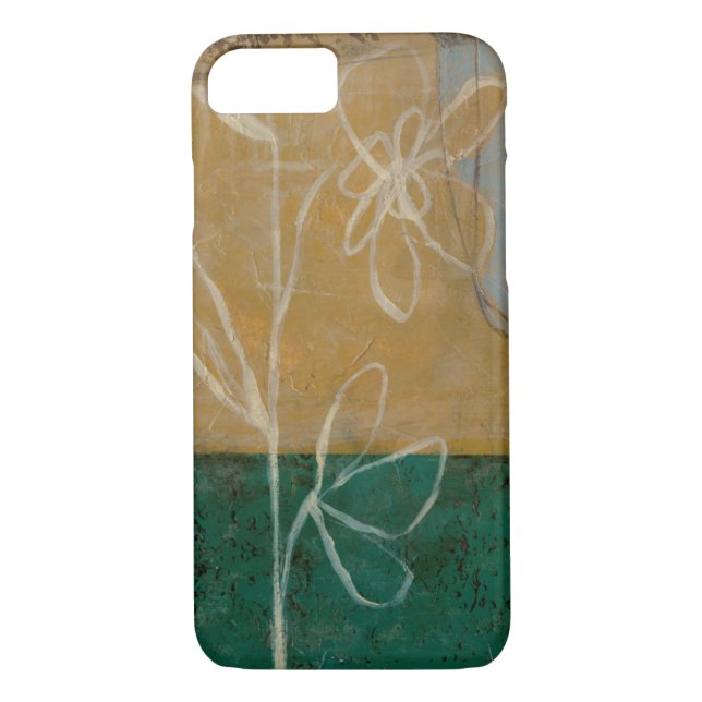 Coques Case-Mate iPhone Croquis floral avec Fleur sauvage et Plante (Dos)