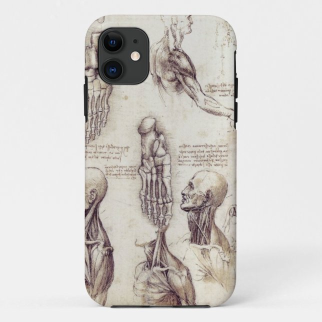Coques Case-Mate iPhone Croquis Médicale de Leonardo da Vinci, parties du (Dos)