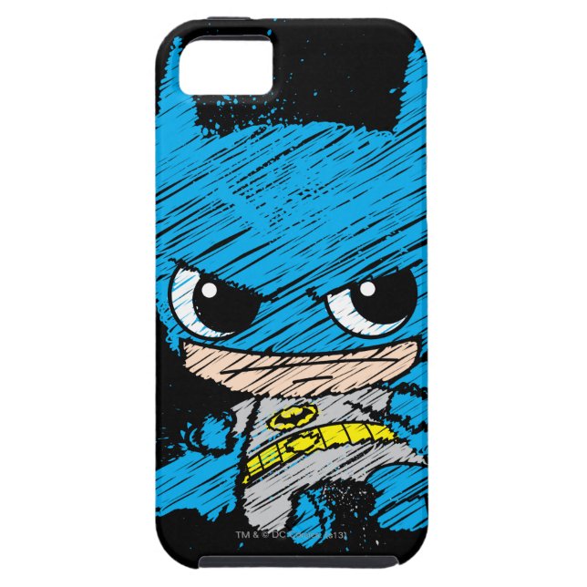 Coques Case-Mate iPhone Croquis Mini Batman (Dos)