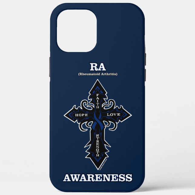 Coques Case-Mate iPhone Cross/Awareness...Arthrite rhumatoïde (Verso)
