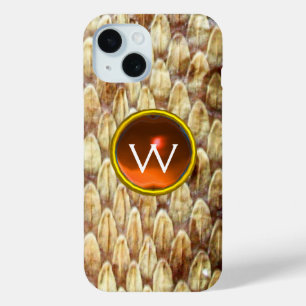 COQUE Case-Mate iPhone CROTALUS ORANGE GEM MONOGRAMME