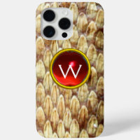 CROTALUS ROUGE RUBY GEM MONOGRAMME
