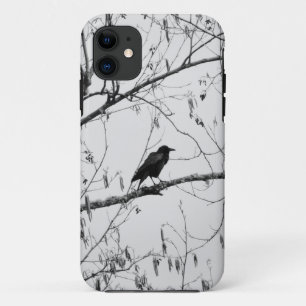 Case-Mate iPhone Case Crow dans un Birch Tree