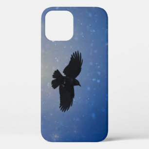Case-Mate iPhone Case Crow Dans Un Ciel Bleu Neige