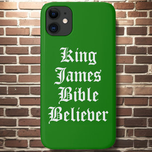 Case-Mate iPhone Case Croyance chrétienne verte King James Bible Belith