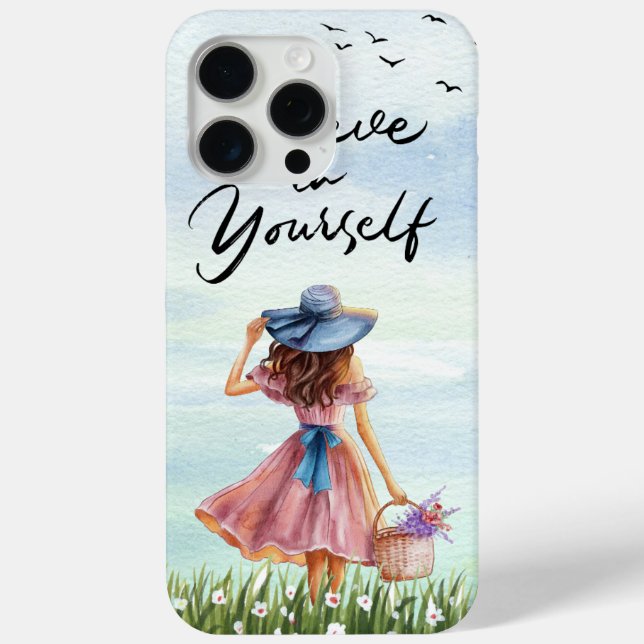 Coques Case-Mate iPhone Croyez en vous-même Coques Apple iPhone 15 Pro Max (Verso)