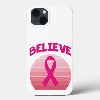Case-Mate iPhone Case Croyez Pink Ribbon Retro